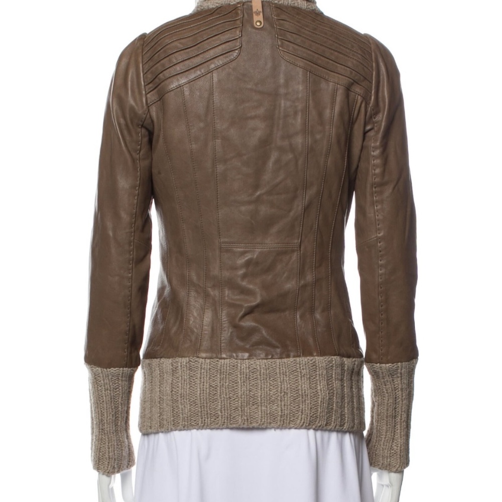 Mackage Lamb Leather Shawl Collar Jacket Size Medium - Picture 2 of 10